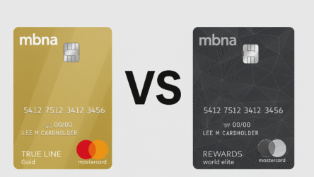 MBNA Rewards World Elite VS MBNA True Line Gold